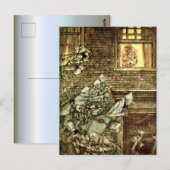 Carte Postale Arthur Rackham - Un chant de Noël - Fantômes (Devant / Derrière)
