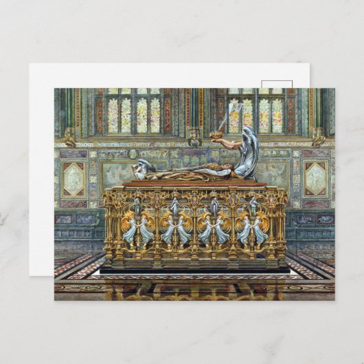 Carte Postale Arthur Robertson Tombeau du duc de Clarence (Devant / Derrière)