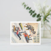 Carte Postale Arthur Thiele - Bobsledding Chats Anthropomorphes (Debout devant)