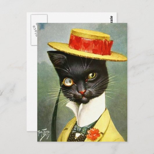 Carte Postale Arthur Thiele - M. Cat (Devant / Derrière)