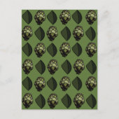 Carte Postale Artichoke Plante végétal Motif botanique (Devant)