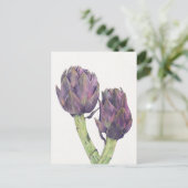 Carte postale Artichokes violet (Debout devant)