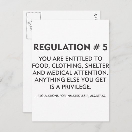 Carte Postale Article 5 (Devant / Derrière)