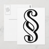 Carte Postale Article paragraphe (Devant / Derrière)