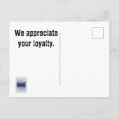 Carte Postale Artique Merci de votre confiance (Dos)