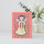 Carte Postale Artisanat folklorique ukrainien d'ange (Debout devant)