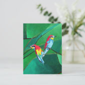 Carte Postale Artisans européen d'abeilles aux couleurs vives Ar (Debout devant)