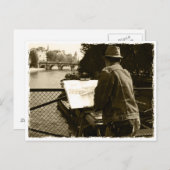 Carte Postale Artist at the Seine (Devant / Derrière)