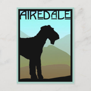 Carte Postale Artiste Airedale Terrier