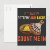 Carte Postale Artiste Céramiste Amateur de Poterie Drôle et de T (Devant / Derrière)