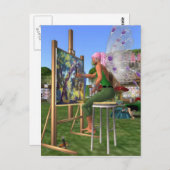 Carte Postale Artiste de la fée (Devant / Derrière)