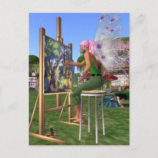 Carte Postale Artiste de la fée (Devant)