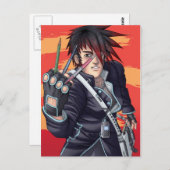 Carte Postale Artiste de Manga d'Anime (Devant / Derrière)