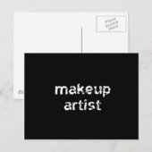 Carte Postale Artiste de maquillage (Devant / Derrière)