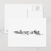 Carte Postale Artiste de maquillage (Devant / Derrière)