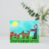 Carte Postale Artiste de remplacement (Debout devant)