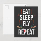 Carte Postale Artiste du Yoga Aérien Danse Gymnastique Aérienne (Devant / Derrière)