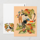 Carte Postale Artiste Féeries Peinture Fruit (Devant / Derrière)
