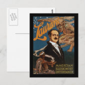 Carte Postale Artiste illusionniste Laurant (Devant / Derrière)