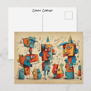 Carte Postale Artiste merveilleux de cubisme de bande dessinée d