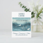 Carte Postale Artiste peintre promotionnel (Debout devant)