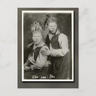 Carte Postale Artistes de cirque Eko et Iko "Men from Mars"