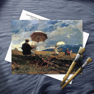Carte Postale Artistes Sketching White Mountains Winslow Homer
