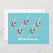 Carte Postale Artistic Swimming (Devant / Derrière)
