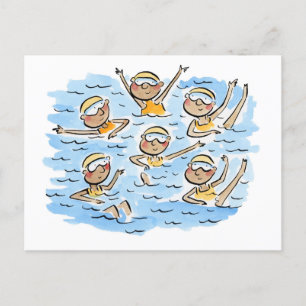 Carte Postale Artistic Swimming