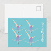 Carte Postale Artistic Swimming (Devant / Derrière)