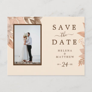 Carte Postale Artistic vintage de désherbage floral rose