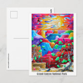 Carte postale artistique de voyage du Parc nationa (Devant / Derrière)