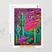 Carte postale artistique de voyage du Parc nationa (Devant / Derrière)