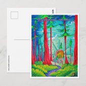 Carte postale artistique de voyage du parc nationa (Devant / Derrière)