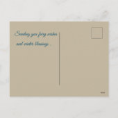 carte postale artistique - fée de l'hiver (Dos)