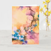 Carte postale artistique vierge Myrtille — Botaniq (Fleur jaune)