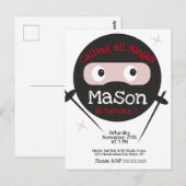 Carte Postale Arts Martiaux Karaté Garçons Anniversaire Tout Âge (Devant / Derrière)