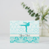 Carte Postale Arts martiaux turquoises (Debout devant)