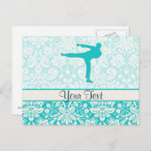 Carte Postale Arts martiaux turquoises (Devant / Derrière)