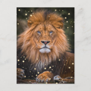 Carte Postale *~* Artsy AP23 Artistique Céleste LION Brown