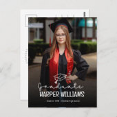 Carte Postale Artsy Doodles Graduation Faire-part (Devant / Derrière)