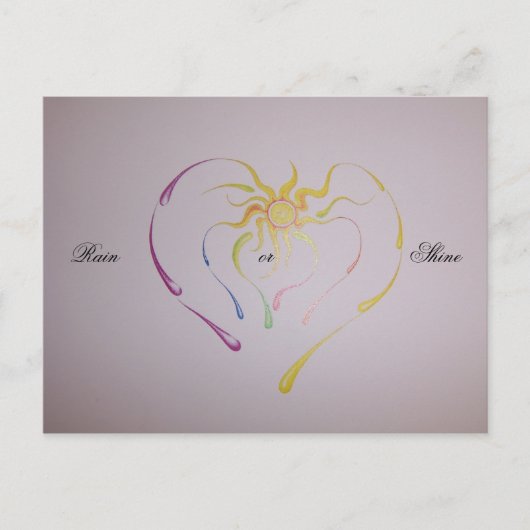 Carte Postale artwork 011, Pluie ... (Devant)