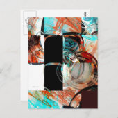Carte Postale Artwork Abstrait numérique (Devant / Derrière)