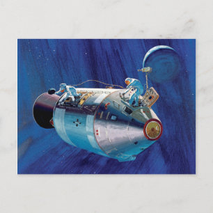 Carte Postale Artwork du module de service de commande Apollo 15