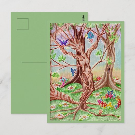 Carte Postale Artwork "Transformation" (Devant / Derrière)