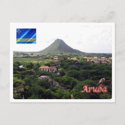 Carte Postale Aruba - Hooiberg Piedra Plat - (Devant)