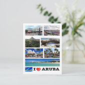 Carte Postale Aruba - I Love - (Debout devant)