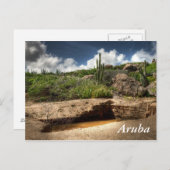 Carte Postale Aruba, la ruée vers l'or est terminée (Devant / Derrière)
