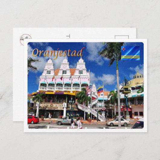 Carte Postale Aruba - Oranjestad - Royal Plaza - (Devant / Derrière)
