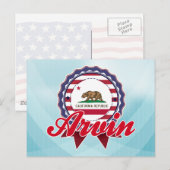 Carte Postale Arvin, CA (Devant / Derrière)